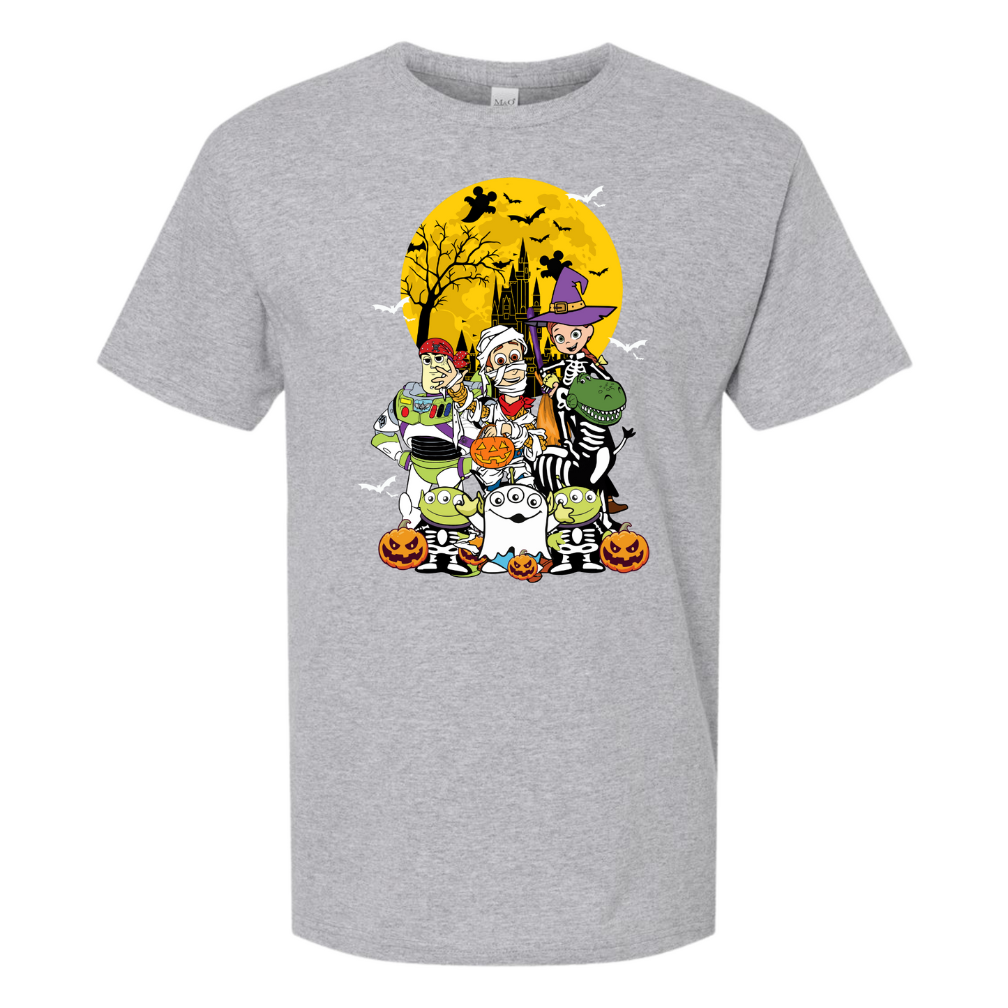 Toy Story Halloween Grey T-Shirt