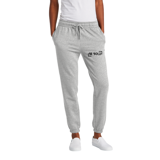 Classic Women's Fleece Light Heather Grey Embroidered Sweatpants