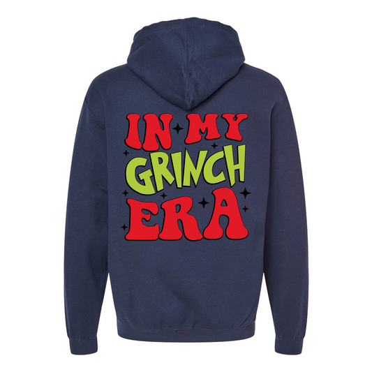 In My Grinch ERA - Navy Hoodie Design Two