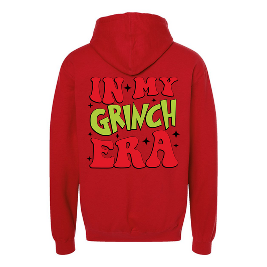 In My Grinch ERA - Red Hoodie Design Two