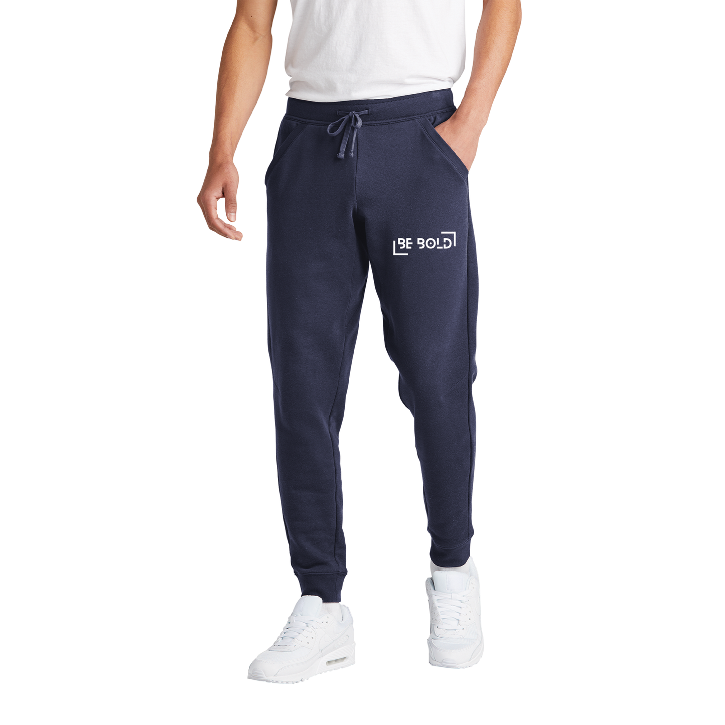 Classic True Navy Drive Fleece Embroidered Joggers