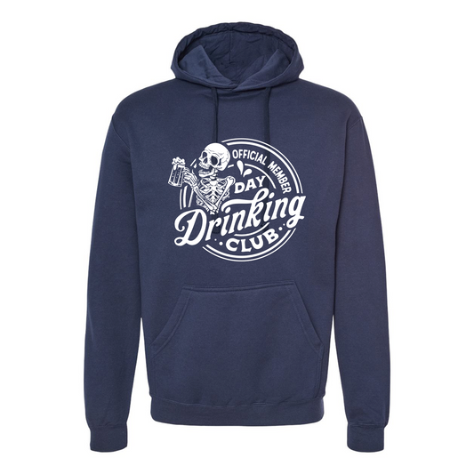 Official Member Day Drinking Club Navy Hoodie