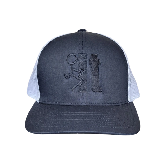 F**k It Black/White Snap Back w/ Black Embroidery